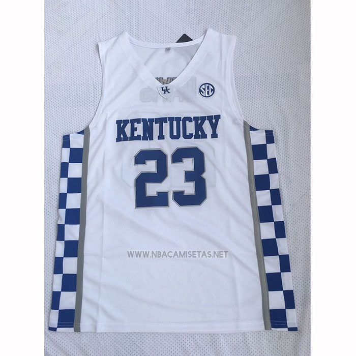 Camiseta NCAA Kentucky Wildcat Anthony Davis 2025 Blanco